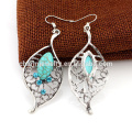 Creative Vintage Fashion Turquoise Drop Earrings Jewelry Design For Ladies SSEH043